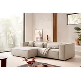 LeGer Home by Lena Gercke Eckcouch Cord 2-Sitzer Beige