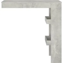 vidaXL Wand-Bartisch 102 x 45 x 103,5 cm Betongrau