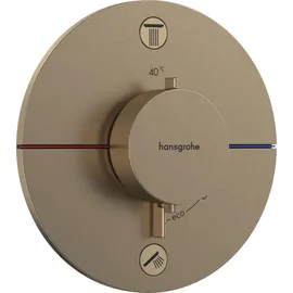 Hansgrohe ShowerSelect Comfort S Duschthermostat Unterputz für 2 Verbraucher Bronze 15554140
