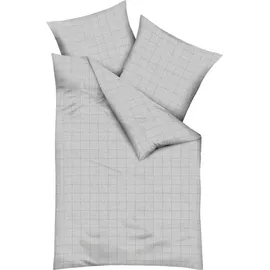 KAEPPEL Grid Kariert Grau 155 x 220 cm + 80 x 80 cm