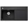 Blanco Zenar XL 6 S links Einbau von Oben silgranit schwarz Handbetätigung 1000 x 510 mm