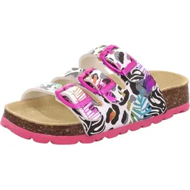 superfit Fussbettpantoffel Weiß/Mehrfarbig 29