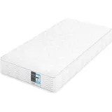 Yaheetech Matratze 90x200 cm Taschenfederkernmatratze 7 Zonen Matratzen Höhe 23 cm Ergonomisch Federkernmatratze Härtegrad H3 Einzelmatratze Weiß