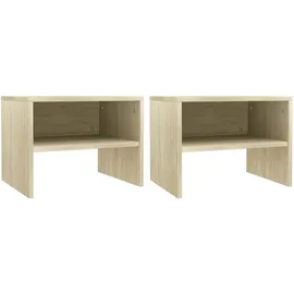 vidaXL Nachtschrank 2 Stk. 40 x 30 x 30 cm Braun