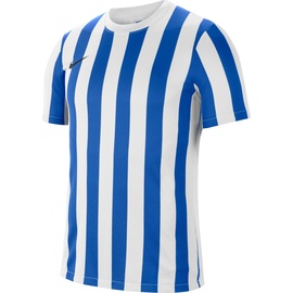 Nike Division Iv Jersey S/S Shirt, White/Royal Blue/Black, L