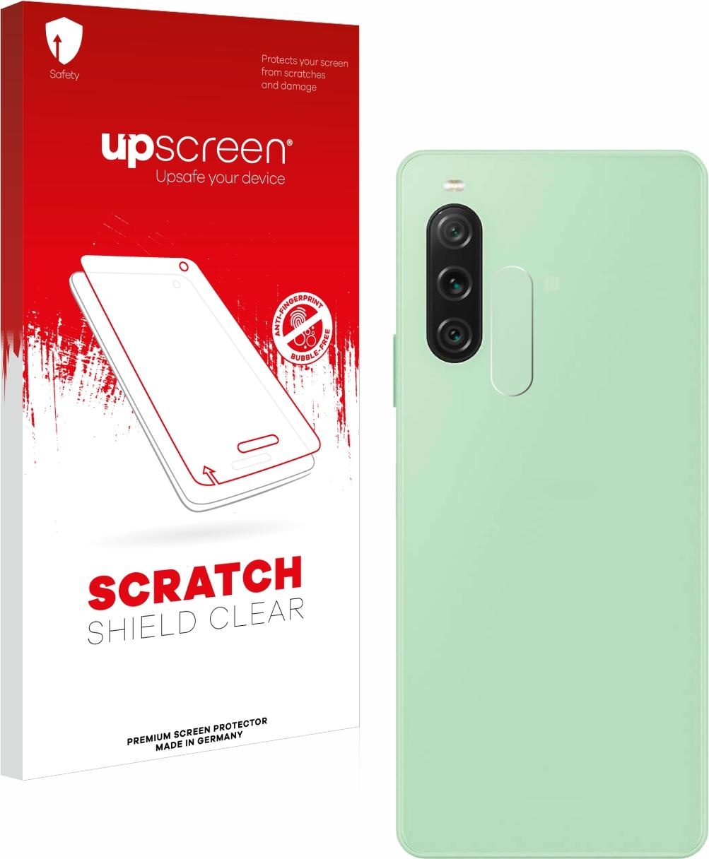 upscreen Scratch Shield Clear Premium Displayschutzfolie für Sony Xperia 10 V (Display+Kamera) (1 Stück, Sony Xperia 10 V), Smartphone Schutzfolie