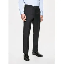 Hackett London für Herren. HM211330 Einfarbige Wollhose grau (36), Lässig, Party, Wolle, Klassisch