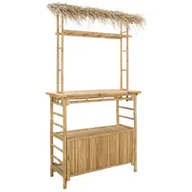 vidaXL Outdoor Bartisch 110 x 50 x 209 cm Braun