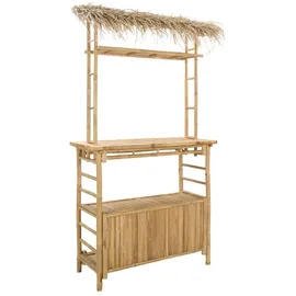 vidaXL Outdoor Bartisch 110 x 50 x 209 cm Braun