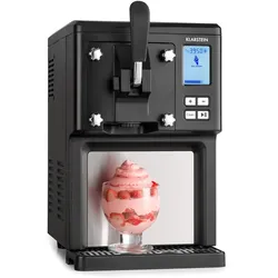 Sweet Sundae Eiscrememaschine Kompressor 1,5l Edelstahl schwarz