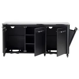 cozze Außentisch 210 x 67 x 90 cm schwarz 90528