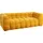 Kare DESIGN Sofa Salamanca Stoff Gelb