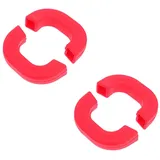 Cabilock 1 Satz Silikon-topfgriff-ohrenschützer Topfisolationsgriffe Bratpfannen Grillplatten Hitzebeständige Topfgriffabdeckung Hitzebeständiger Topfgriff Topf Griff Halter Rot 4 Stück