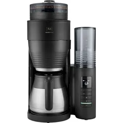MELITTA Kaffeemaschine mit Mahlwerk "AromaFresh Therm Pro X 1030-12 schwarz-silber", silber (schwarz, silber), 1 l, 8 Tasse(n), Kaffeemaschinen
