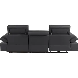 Home Affaire Ecksofa Kilado Kunstleder L-Form 3-Sitzer Schwarz
