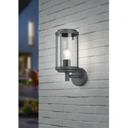 TRIO 202360142 Gartenwandleuchte Tanaro 1x40W | E27 | IP44 - anthrazit