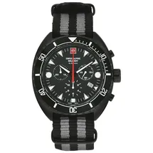 Swiss Alpine Military Turtle Chronograph Edelstahl 44 mm 7066.9677
