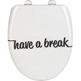 Wenko WC-Sitz Have a Break Absenkautomatik Schwarz