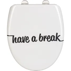 Wenko WC-Sitz Have a Break Absenkautomatik Schwarz