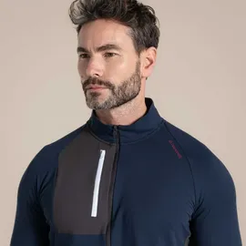 Craghoppers Goswick Halbreißverschluss-Pullover Blau M