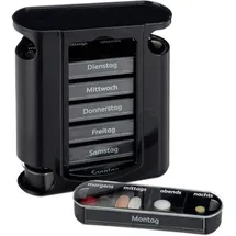 Relaxdays Medikamentenbox 7 Tage 4 Fächer