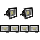 Greenmigo 6pcs 50W LED Strahler Fluter SMD LED Fluter,IP65 Flutlicht Leuchtmittel Baustrahler Scheinwerfer Warmweiß Wandstrahler Außenstahler Leu...