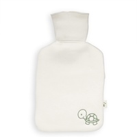 Grünspecht Naturkautschuk-Wärmflasche mit Bio-Bezug klein,