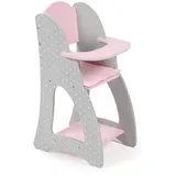 Bayer Chic 2000 - Puppenhochstuhl für Puppen bis 46 cm, Puppenmöbel, Puppenzubehör, Puntos grau