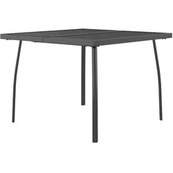 vidaXL Gartentisch Anthrazit 100x100x72 cm Stahlgitter