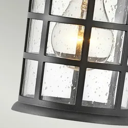Licht-Erlebnisse Wandaußenleuchte LOUTH Schwarz Witterungsbeständig Vintage Design IP44 LE117715
