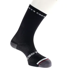 Castelli Rosso Corsa Pro 15 Socken Schwarz 35-38