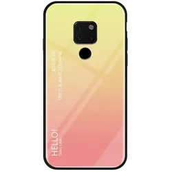 Handy Tasche für Huawei Mate 20 X Gradient Case Schutz Hülle Bumper Cover Gelb