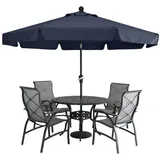 luxuskollektion Sonnenschirm 270 x 270 cm Marineblau