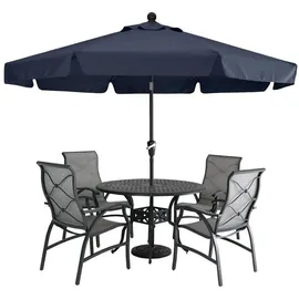 luxuskollektion Sonnenschirm 270 x 270 cm Marineblau