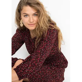 bonprix Midikleid Blumenprint Rot 38