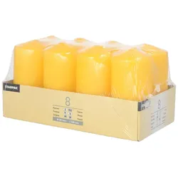 PAPSTAR Stumpenkerzen 10 cm goldgelb