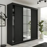 kier furniture Schiebetürenschrank Lamaro 200 x 205 x 59 cm Schwarz
