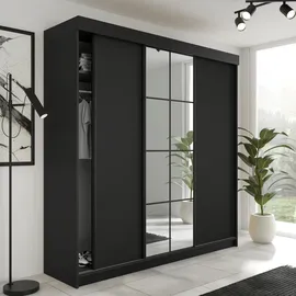 kier furniture Schiebetürenschrank Lamaro 200 x 205 x 59 cm Schwarz