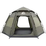 2/3/4 Personen Camping Pop Up Zelt Wasserdicht 60 Sekunden Einfacher Schneller Aufbau 4 Jahreszeiten Kuppelzelt Reaktives Outdoor Zelt 3 Sekunden Zelt Sofortiges Zelt Sechseckiges Design für Familien