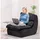 COMHOMA Relaxsessel Schaumstoff 0 x 0 x 0 cm Schwarz mit Kissen
