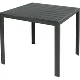 INDA-EXCLUSIV Gartentisch anthrazit/grau 90x90x74cm-D691915-neu