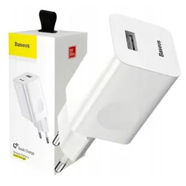 Baseus Charging Quick Charger USB 3.0 - White