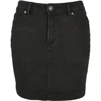 URBAN CLASSICS Organic Stretch Kurzer Rock Mit Hoher Taille Black Washed 30