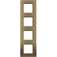 Legrand Rahmen Living&Light Bronze LNA4802M4BZ