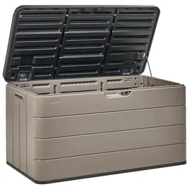 Beliani Aufbewahrungsbox 116 x 60 cm Braun/Schwarz