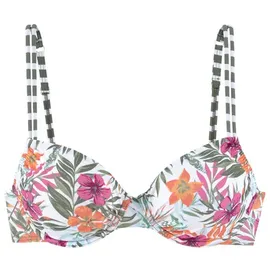 VENICE BEACH Bügel-Bikini-Top Damen weiß bedruckt Gr.36 Cup F