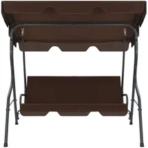 vidaXL Hollywoodschaukel 3-Sitzer kaffeebraun