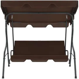 vidaXL Hollywoodschaukel 3-Sitzer kaffeebraun