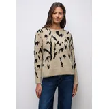 STREET ONE Damen, 3015735 Softer Jacquard Pullover sanded beige 40