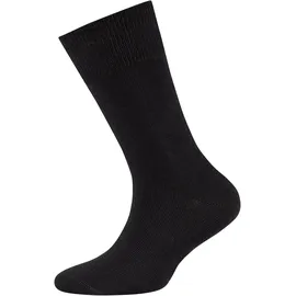 CAMANO Soft Originals Bio-Baumwolle Crew Socken Kinder 0005 - black 39-42, schwarz, Baumwolle, 23% Polyamid, 1% Elasthan, uni, Socken Socken,